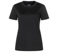 super.natural - Women's Casual Rib Bio Jersey Tee - Merinoshirt, Gr. XL, schwarz (JetBlack)