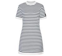 super.natural - Women's Casual Stripe Bio Dress - Kleid, Gr. S, weiß/grau (FreshWhite/NavyStripe)