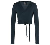 super.natural - Women's Cosy Wrap Around - Longsleeve, Gr. XL, blau (Blueberry)