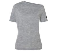 super.natural - Women's Drop Shoulder Tee - Merinoshirt, Gr. XL, grau (CashmereGreyMelange)