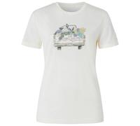 super.natural - Women's Flower Delivery Bio Jersey Tee - Merinoshirt, Gr. XS, weiß (FreshWhite/Various)