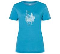 Super.Natural W Flowerhands Tee blue heaven/feather grey/tobacco glitter (29I) S