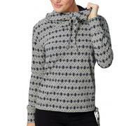 Super.Natural Womens Funnel Hoody Printed circle wool print var. - Größe S