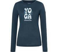 super.natural Women's Heart Of Yoga Longsleeve Blueberry/various XS