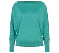 super.natural - Women's Kula Top - Merinopullover, Gr. L, türkis (LagoonGreen)