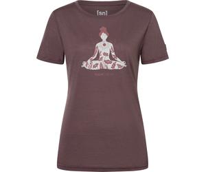 super.natural Women's Larissa Tee Raisin/feather Grey/roan Rouge M
