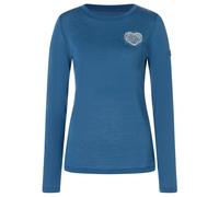 super.natural - Women's Little Heartwood L/S - Longsleeve, Gr. XL, blau (OceanBlue/FeatherGrey)