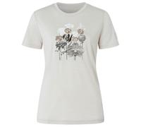 super.natural - Women's Orchid Bio Jersey Tee - Merinoshirt, Gr. M, weiß/ various (WhiteStoneMelange/Various)
