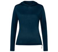 super.natural - Women's Relax Light Pocket Hoodie - Merinohoodie, Gr. XS, blau (Blueberry)