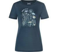 Super.Natural W Rock Flowers Tee blueberry/various (W55) L