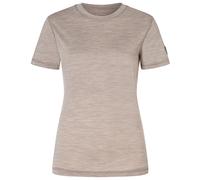 super.natural - Women's Sierra 140 Tee - Merinoshirt, Gr. XS, grau (VintageKhakiMelange)