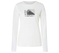 super.natural - Women's Super Mountain Bio Jersey L/S - Longsleeve, Gr. M, weiß (FreshWhite/Various)