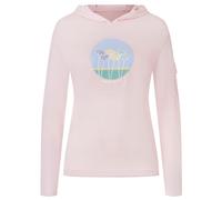 super.natural - Women's Tulips Light Print Hoodie - Merinohoodie, Gr. XS, rosa (OrchidIce/Various)