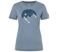 super.natural - Women's Winter Gondola Tee - Merinoshirt, Gr. S, grau (FlintStone/Various)