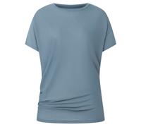 super.natural - Women's Yoga Loose Tee - T-Shirt, Gr. M, grau/türkis (FlintStone)