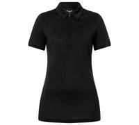 super.natural - Women's Zip Polo - Merinoshirt, Gr. S, schwarz (JetBlack)