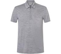 super.natural - Zip Polo - Merinoshirt, Gr. XXL, grau (CashmereGreyMelange)