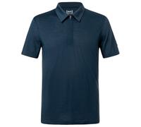 super.natural - Zip Polo - Merinoshirt, Gr. S, blau (Blueberry)
