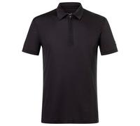 super.natural - Zip Polo - Merinoshirt, Gr. XXL, schwarz (JetBlack)