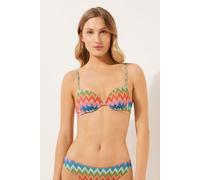 Super Push-up-bikinioberteil Elegant Chevron Multifarben 1