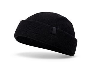 Super Short Beanie Soft Knit - Black