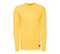Strickpullover RUSTY NEAL, Herren, Gr. XXL, gelb, 50% Polyacryl, 50% Baumwolle, unifarben, normal, Rundhals, Langarm, Pullover, mit modernem Strickmuster (86487536-XXL) gelb