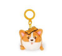 Legami Schlüsselanhänger Super Soft! Corgi – Plüsch, gravierte Botschaft, Zink-Karabiner, 7×11 cm