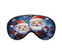 Super süße Weihnachtsmann-Schlafmaske, Augenmasken für Schlafmaske, Schlafmasken für Damen und Herren, Schlafmaske, Verdunkelung, verstellbare Schlafmaske, Reiseaugenmaske, Seitenschläfer-Augenmaske