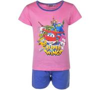 Super Wings Pyjama-Set aus Baumwolle kurzer Schlafanzug Shortama für Mädchen 3 Jahre Pink