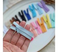 Super winzige Reißverschlüsse für Puppenkleidung - 5 cm / 2.0in Mikro-Mini-Reißverschlüsse, 20 Farben, perfekt für Puppennähprojekte (5 Stück)
