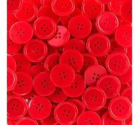 Super Z Outlet Knöpfe mit flacher Rückseite, 2,5 cm, für Kunst und Handwerk, modische Kleidung, DIY-Projekte, Rot, 100 Stück