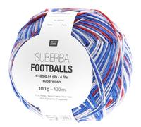Rico Design Superba Footballs 4fädig Blau-Rot