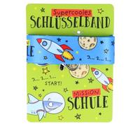 Supercooles Schlüsselband Motiv Weltall - Lanyard mit Sicherheitsverschluss - Umhängeband für Schlüssel und Ausweise - Reißfest - Motiv Weltall - 51 Zentimeter Länge