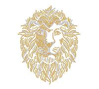 SUPERDANT Strass Hotfix Zum Aufbügeln Löwenapplikationen Klare Bügelbild Strass Zum Aufbügeln Stras Transfer Aufbügel Für Sweatshirt Jeansjacke Taschen Hosen DIY Aufbügelbilder