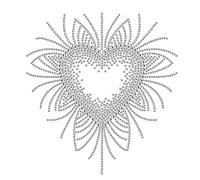 SUPERDANT Strass Hotfix Zum Aufbügeln Mit Strasssteinen Bügelbild Strass Zum Aufbügeln Kleidung Stras Transfer Aufbügel T Shirt Weste Schuhe Hut Jacke Dekoration DIY Zubehör Valentinstag