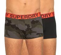 Superdry Herren Boxershorts im 2er-Pack Schwarz/Tarnmuster L