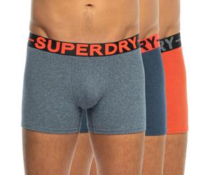 Superdry 3-er Set Boxer Briefs Blau & Orange