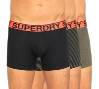 Superdry 3-er Set Boxer Briefs Khaki, Schwarz & Gestreift