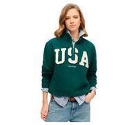 Superdry Athletic Essential Applique Halbreißverschluss-sweatshirt