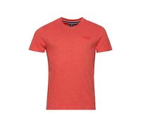 Superdry Herren Besticktes T-Shirt Hemd, Coral Marl, S
