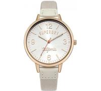 Superdry CALIFORNIA - Herren-Analoguhr, 38 mm, goldfarben, Leder