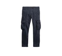 Cargohose SUPERDRY "Core Cargo Pant", Herren, Gr. 36, Länge 32, blau (eclipse navy), Web, Obermaterial: 100% Baumwolle, unifarben, straight fit knöchellang, Hosen (63151838-36) eclipse navy