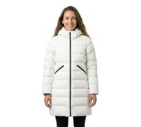 Steppjacke SUPERDRY "CITY MID PADDED JACKET", Damen, Gr. L, weiß (sanftes weiß), Steppware, Obermaterial: 100% Polyester, unifarben, relaxed fit Po-bedeckend, Jacken Steppjacke, Kunstfaser, relaxed fi