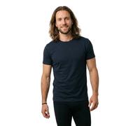 Rundhalsshirt SUPERDRY "CLASSIC ESSENTIAL TEE", Herren, Gr. XL, blau (eclipse navy), Single Jersey, Obermaterial: 100% Baumwolle, unifarben, modisch, relaxed fit, Rundhals, Kurzarm, Shirts (24097236-X
