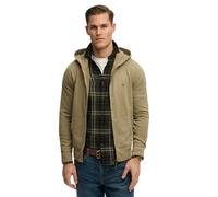 Sweatshirt SUPERDRY "Sweatjacke Classic Essential Ziphood", Herren, Gr. L, grün, Obermaterial: 100% Baumwolle CO., Sweatshirts Sweatshirt (44777141-L) grün