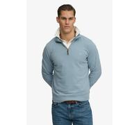 Superdry - Classic Essential Sweatshirt mit Halbreißverschluss porzellanblau - Gr. - L