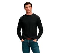 Langarmshirt SUPERDRY "CLASSIC SLUB WAFFLE TOP", Herren, Gr. XXL, schwarz (schwarz marl), Single Jersey, Obermaterial: 100% Baumwolle, meliert, relaxed fit normal, Rundhals, Bündchen, Shirts Langarmsh