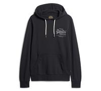 Superdry Herren Hoodie - Classic VI Heritage Chest Hood , Logo, einfarbig Schwarz XL