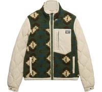 Superdry & Co Fleece Onion Quilt Damen Hybridjacke, grün/khaki, Größe L
