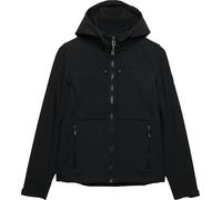 Outdoorjacke SUPERDRY "HOODED CLASSIC TREKKER JACKET", Damen, Gr. S, meteorite schwarz, Web, Obermaterial: 90% Polyester, 10% Elasthan, unifarben, slim fit normal, Jacken Outdoorjacke (97639615-S) met